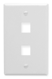 ICC - FACEPLATE 2 PORT 1G WHITE