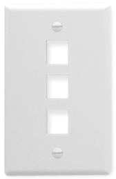 ICC | FACEPLATE 3 PORT 1G WHITE