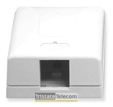 ICC | Surface Mount Keystone 1 Port White