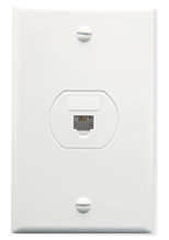 Faceplate Voice 8P8C White