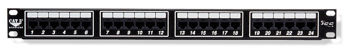 ICC | Patch Panel Cat 5e 24 Ports 1 U