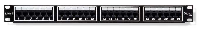 ICC | Patch Panel Cat 6 24
Ports 1U