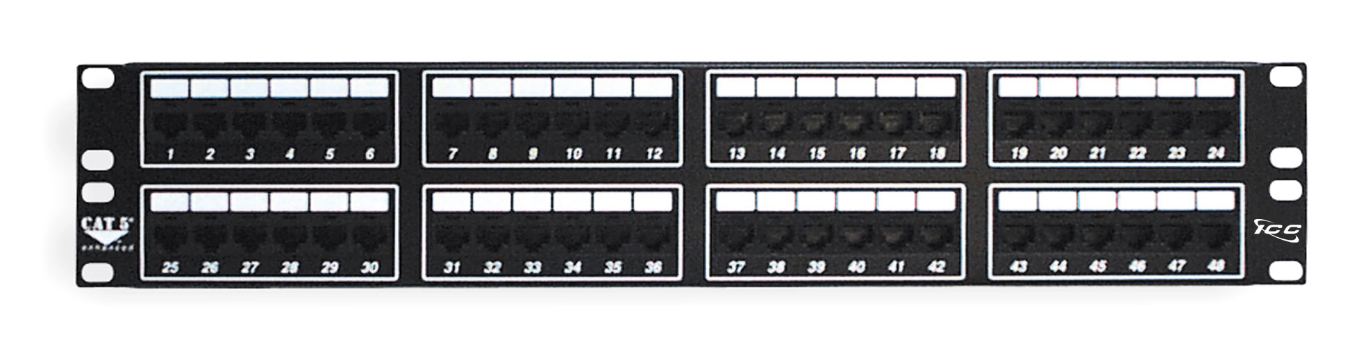 ICC | Patch Panel Cat 5e 48 Ports 2 U