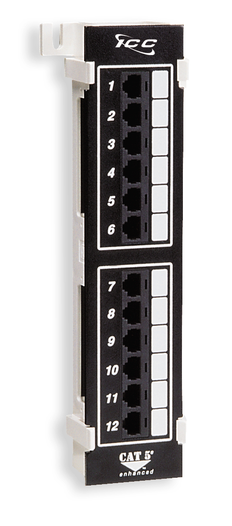 ICC | Patch Panel Cat 5e 12 Ports Vertical