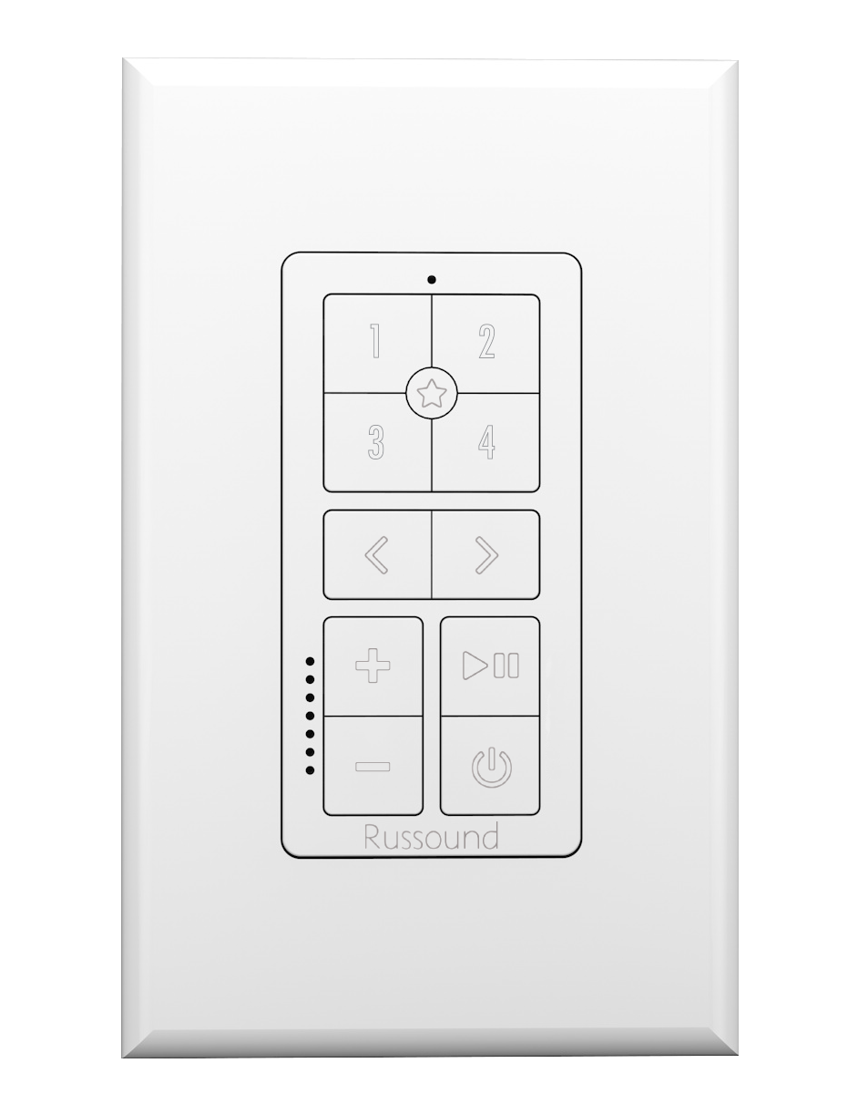 Russound | Keypad 1 Gang For
MCA-66/88 MBX-AMP, MBX-PRE