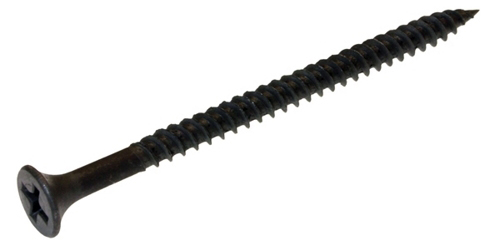 METALLICS | Drywall Screws 6X1&quot; Fine Thread Black