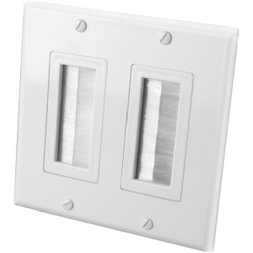 LIONBEAM | Wall Plate Decora
With Brush 2 Gang WH