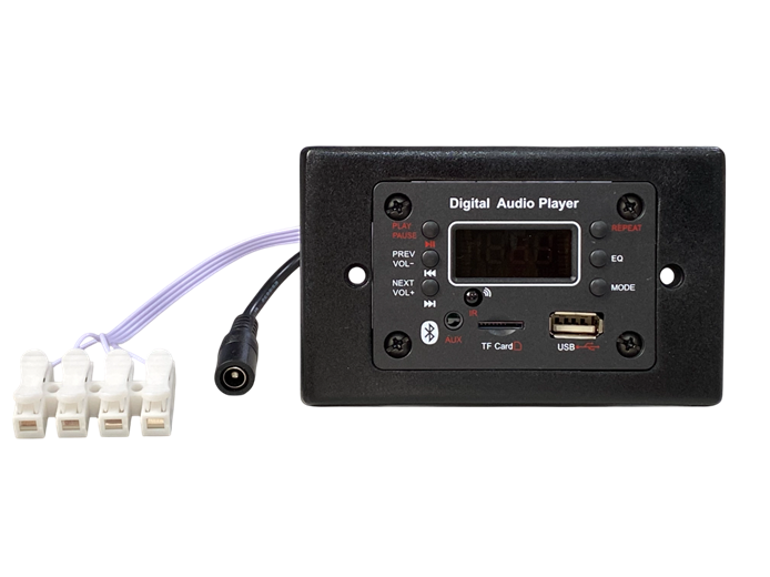 LIONBEAM Bluetooth In-Wall  Audio Player With LCD Black 