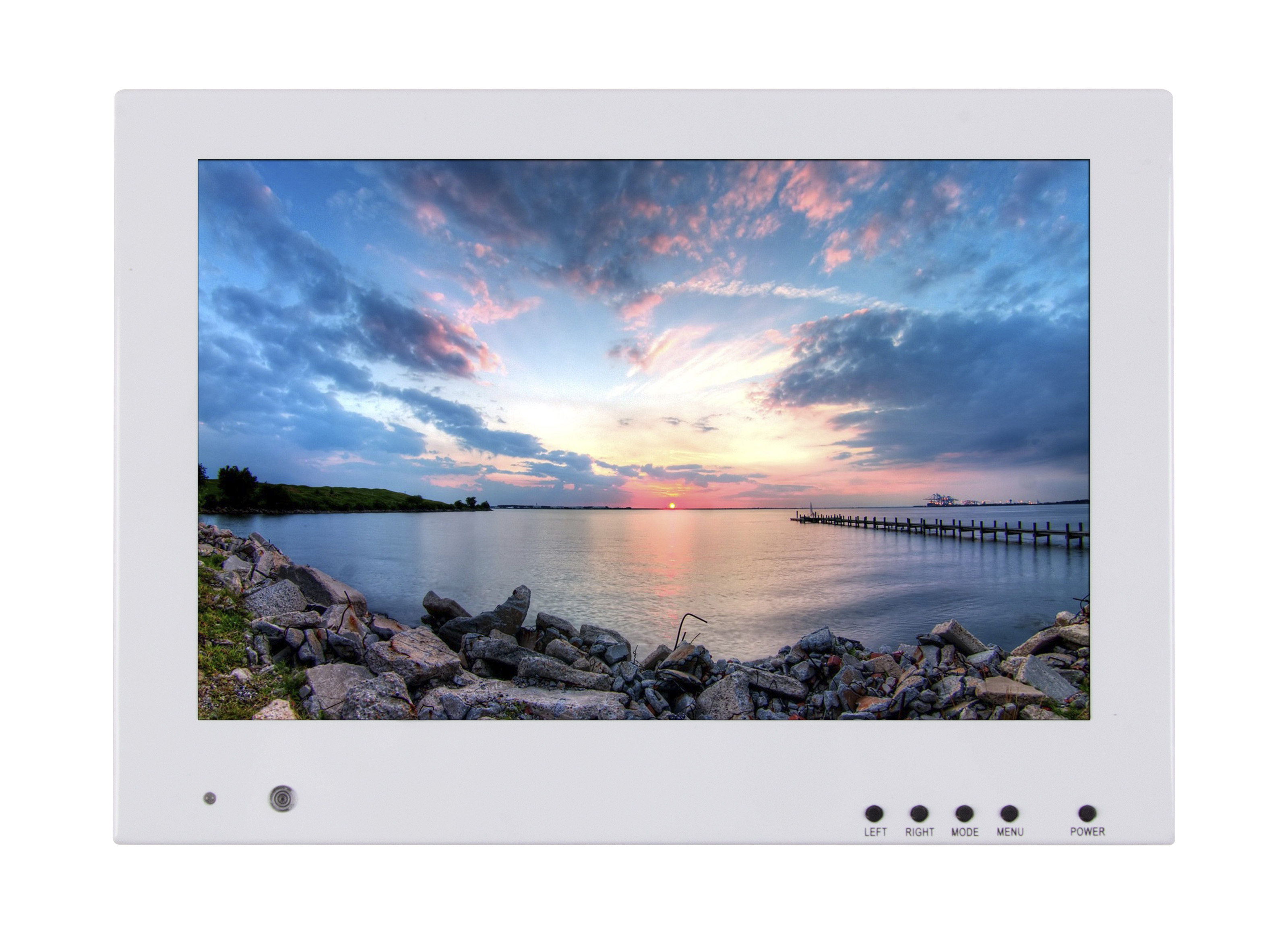 LIONBEAM - Monitor 10&quot; LED Economy White HDMI,VGA,BNC