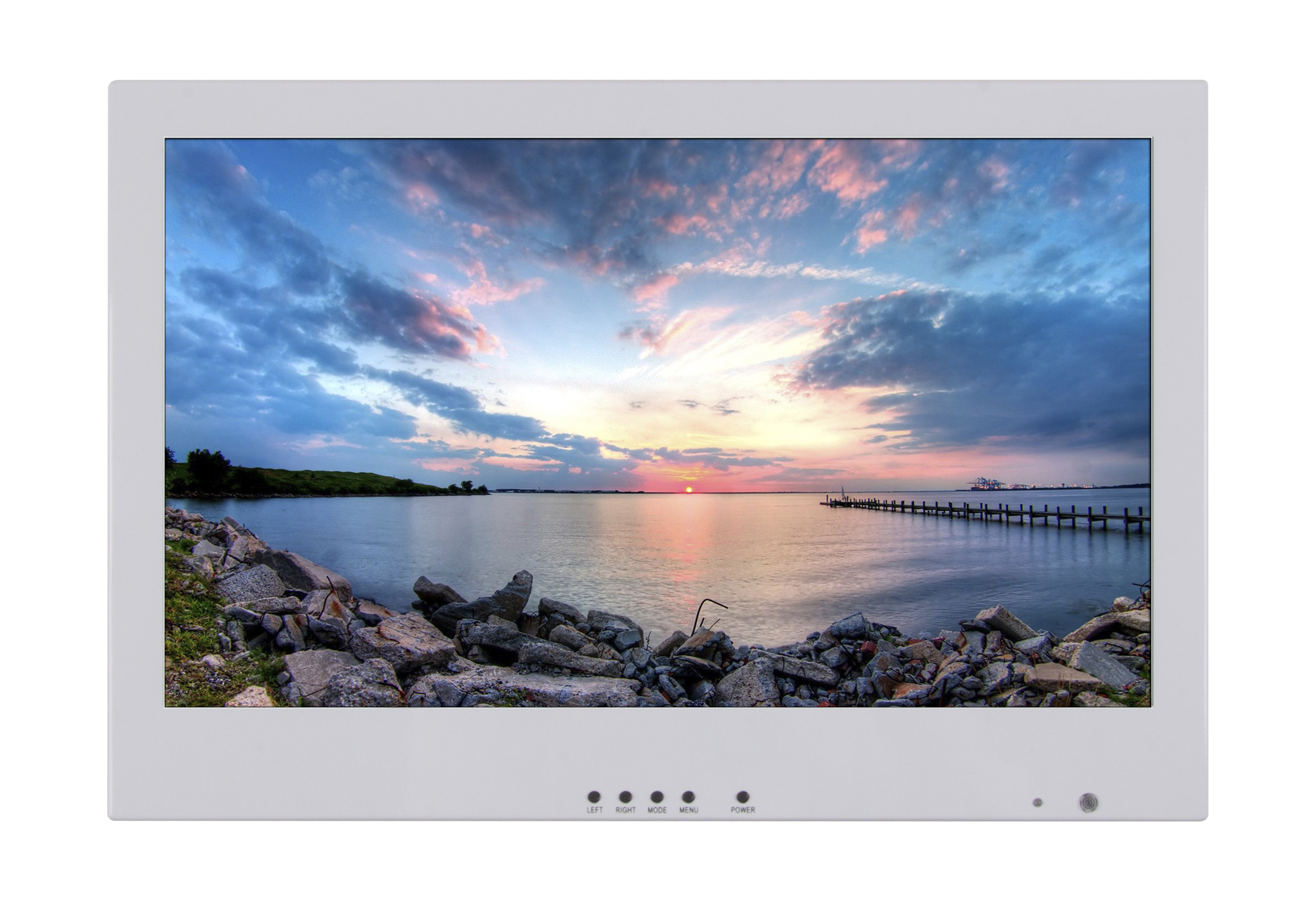 LIONBEAM - Monitor 15.6 &quot; LED White 1920X1080 HDMI,VGA,BNC