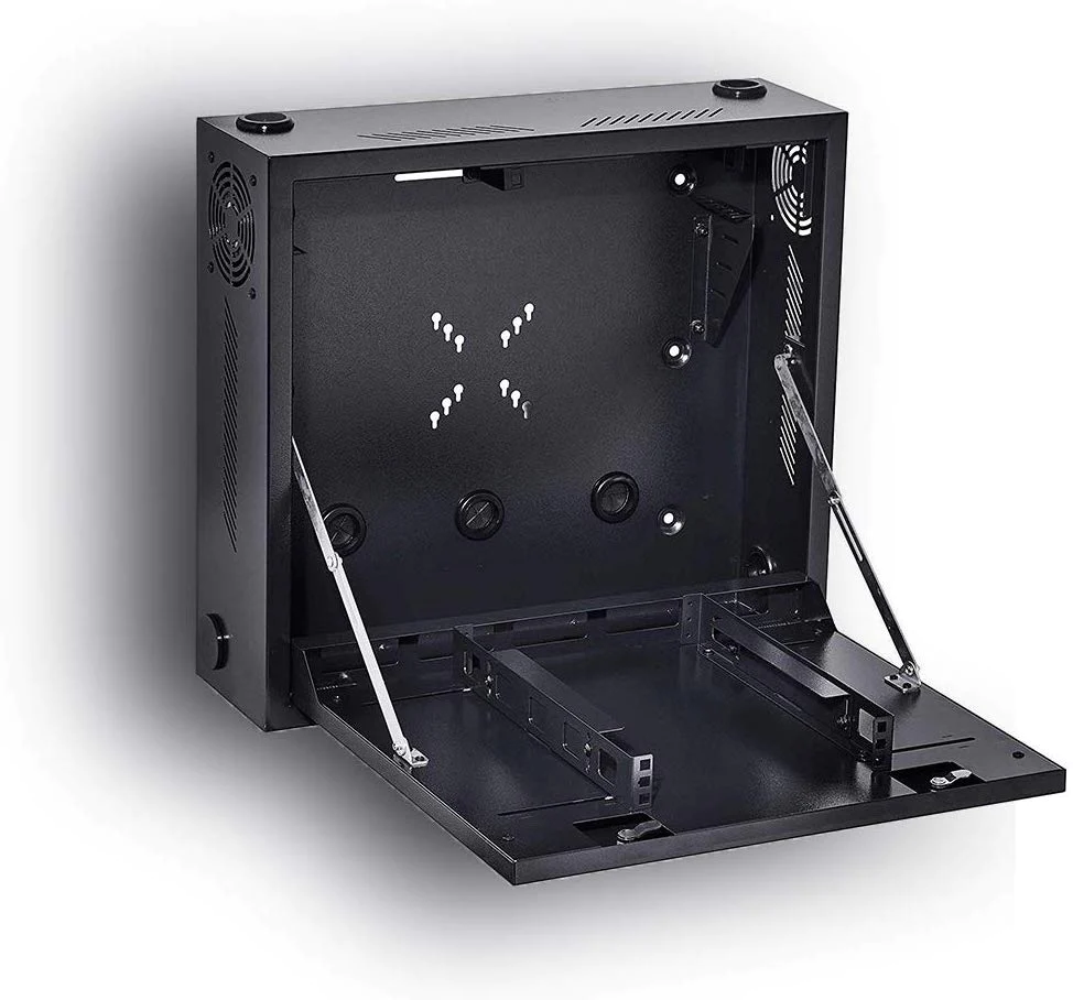 LIONBEAM | NVR LOCKBOX W/FAN 24&quot;x24&quot;x8&quot; Wall Mount W/Flip