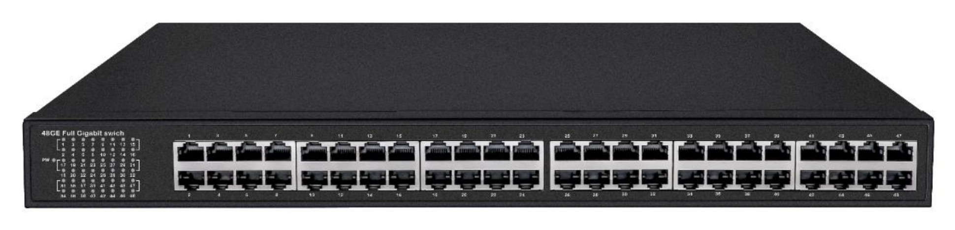 LIONBEAM - Network Switch 48 Port POE Gigabit 600W