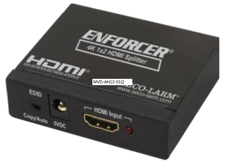 Seco Larm | HDMI Splitter 1X2 4K 3D Video