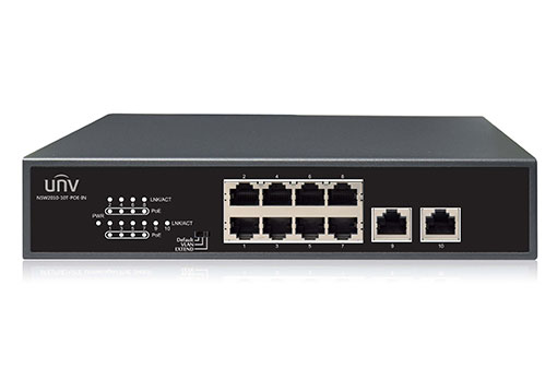 Switch 8 Ports 10/100 PoE 2 Uplink ports 120Watts