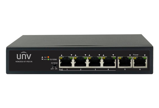 UNV | Switch 4 Ports PoE 2 Uplink ports NSW2010-6T-POE-IN