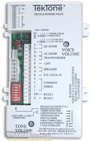 TEKTONE | Amplifier For 3 4 5
Wire Intercom System