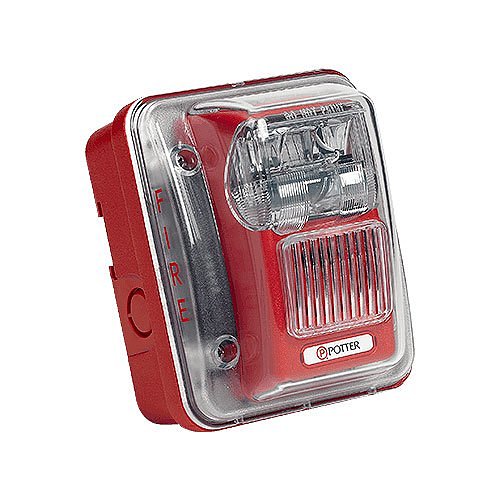 POTTER - Horn/Strobe Wall Mount RED outdoor