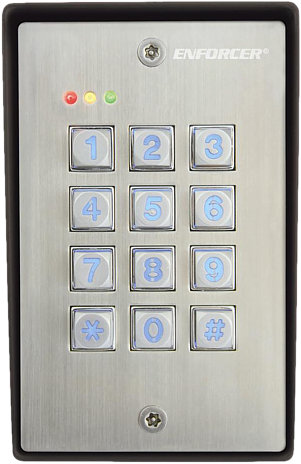 Seco Larm | Weather-Resistant
Illuminated Keypad