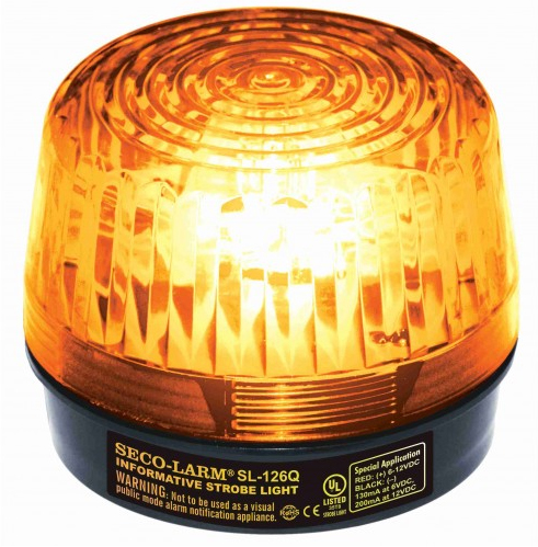 Seco Larm | Strobe Light, 6&lt;tilde&gt;24VDC, Amber