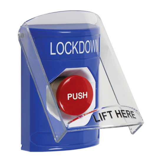 STI - STI Blue Lockdown  Momentary Button w/Horn
