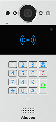 AKUVOX | 2 Wire IP intercom with 1 button &amp; KEYPAD