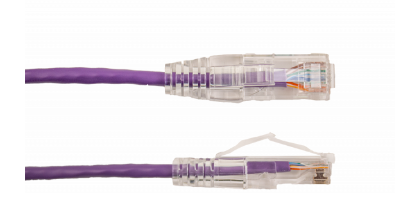 Vertical Cable | Patch Cord
CAT 6A Slim Boot 0.5&#39; Purple