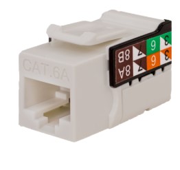 Vertical Cable - CAT6A Data Grade Keystone U-Jack, RJ45