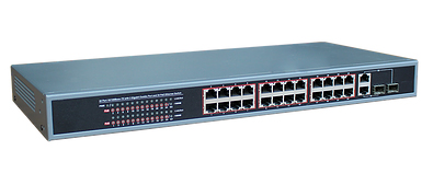 LIONBEAM | Switch 24 Port 10/100 PoE 1 Uplink/2 SFP