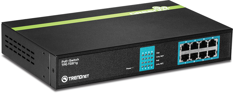 TRENDNET | Switch 8 Port
Gigabit PoE+ 110Watt Rackmount