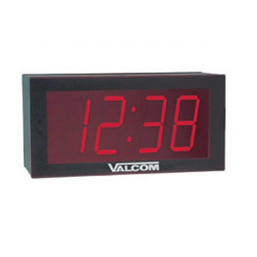 VALCOM | IP PoE 6 Digit, 4  inch Digital Clock, single 