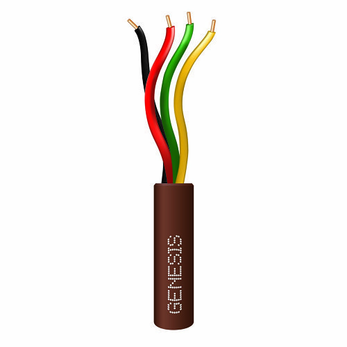 GENESIS CABLE | Cable 22/4 SOL 500&#39; Brown CP