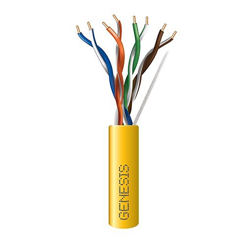 GENESIS CABLE | Cable Cat 5e 4
PR 1000&#39; PVC Yellow RLBX