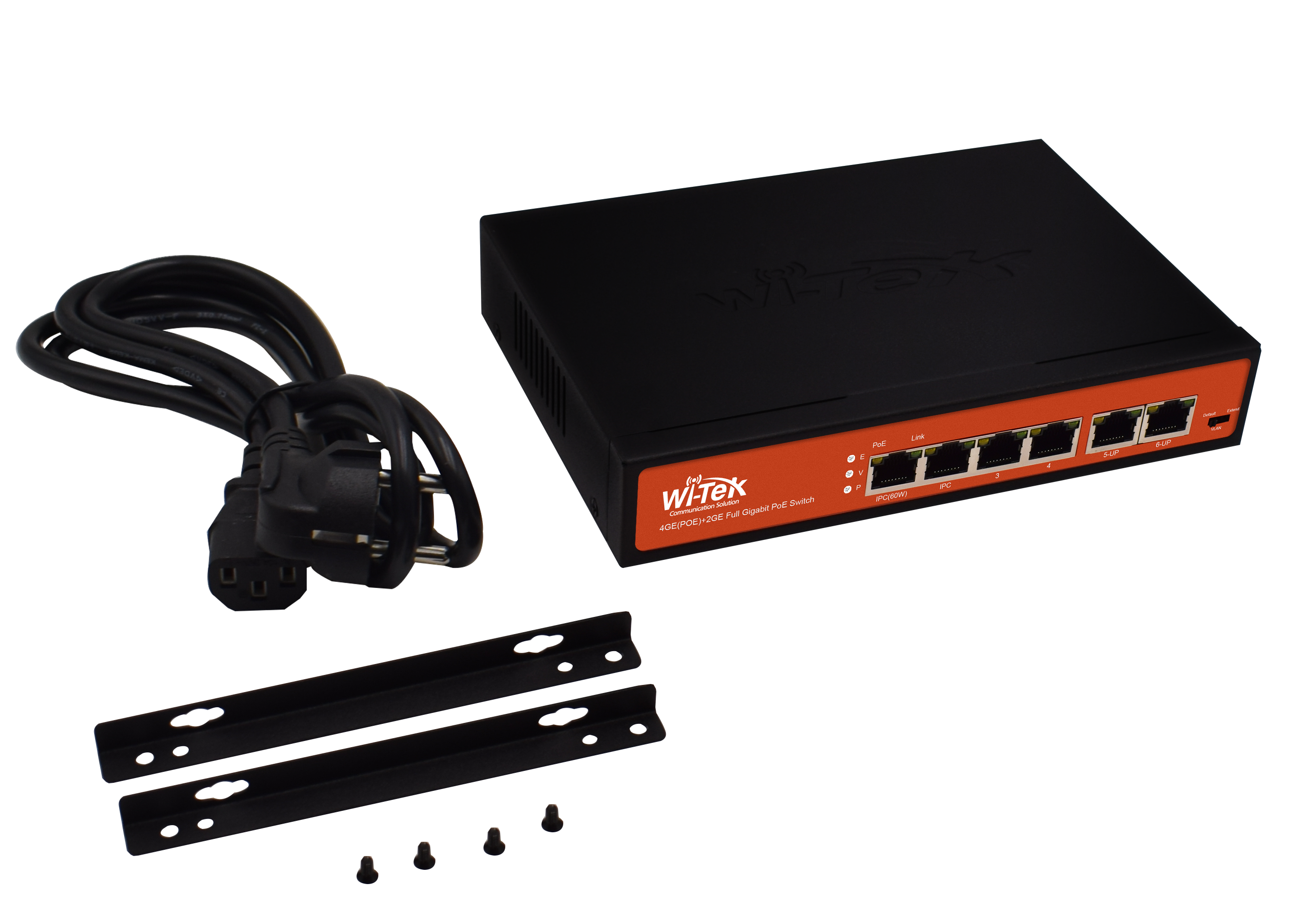 Wi-Tek | Switch 4 Ports PoE Gigabit