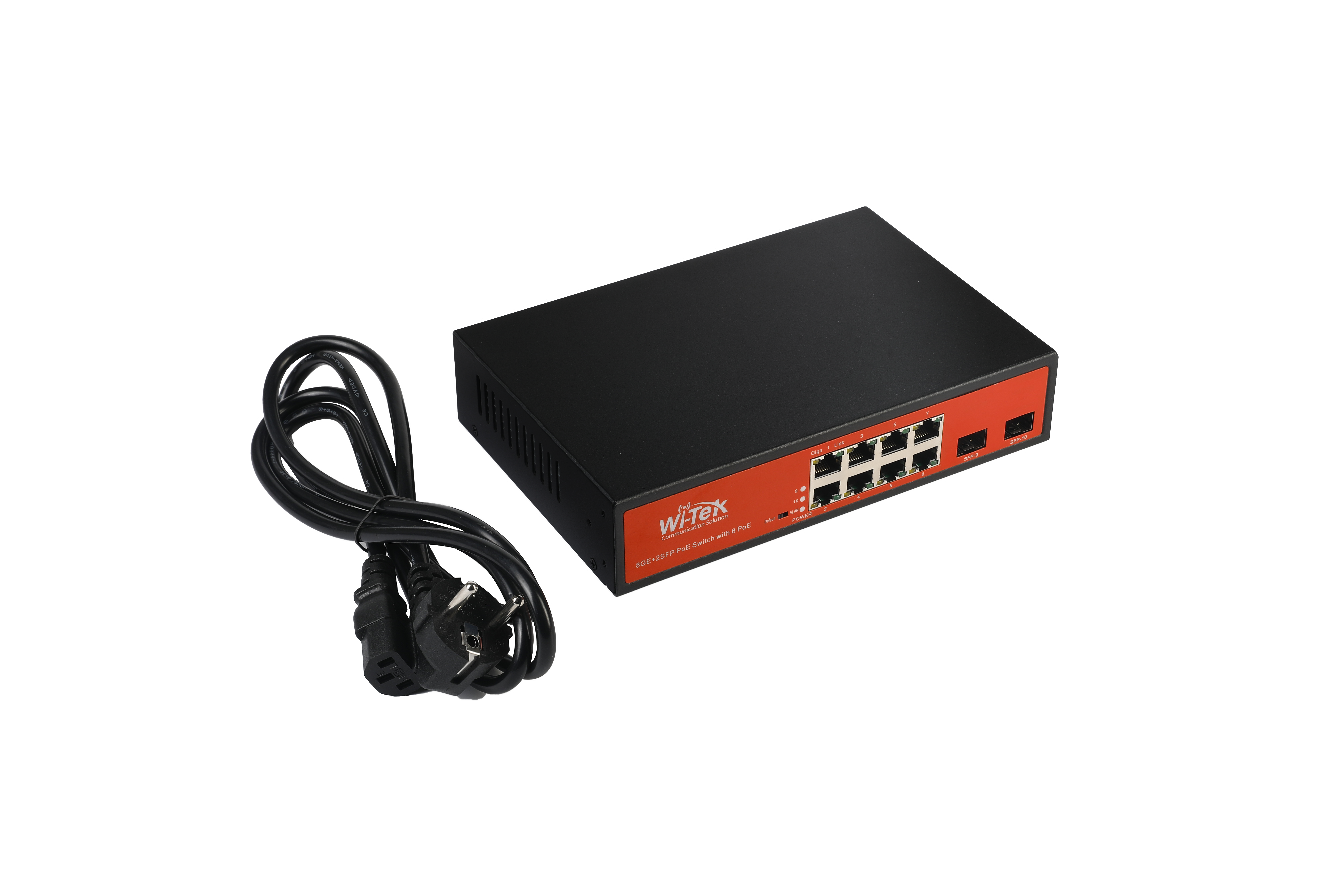 Wi-Tek | Switch 8 Ports PoE
Gigabit 2 SFP ports