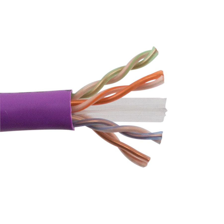 SCP - CAT6 PLENUM- ENHANCED  550 MHz 23AWG SOLID BC 4PR, 