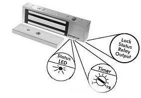 Seco Larm - Magnetic Lock 1200 LBS W/Bond Sensor