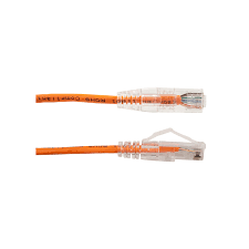 Vertical Cable - Patch Cord CAT 6A Slim Boot 1' Orange
