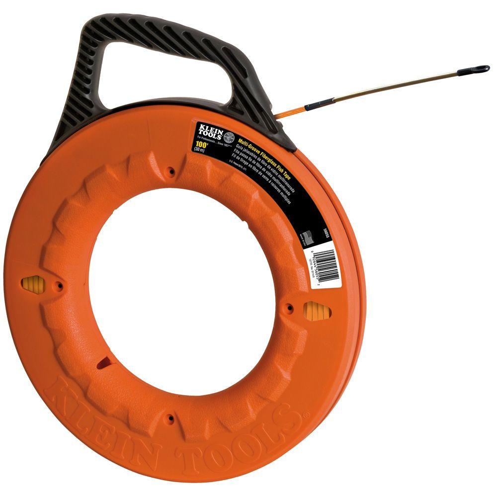 Klein Tools | Fish Tape 100 Ft
Fiberglass Multi-Groove