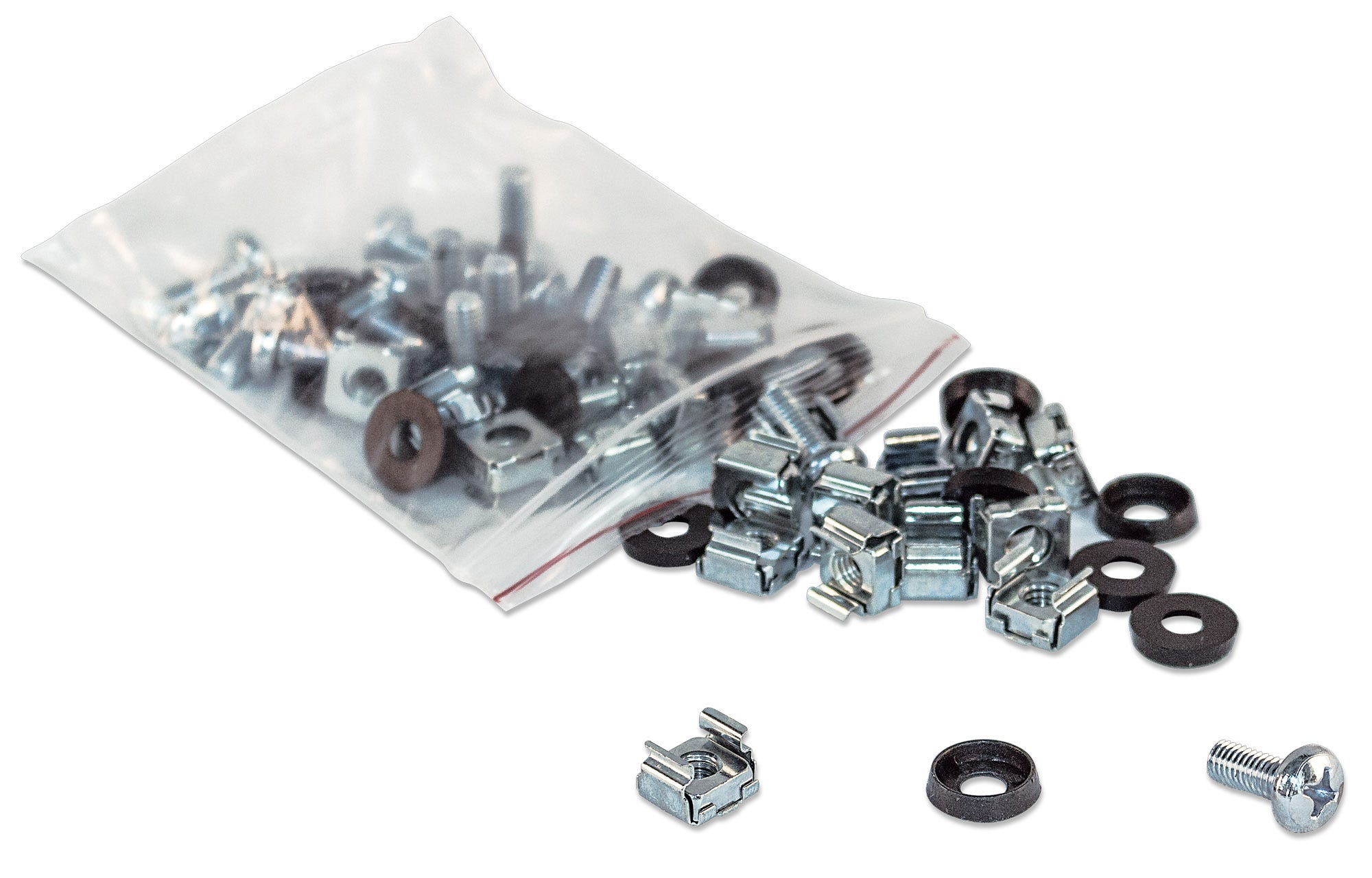 INTELLINET | CAGE NUTS,SCREWS M6 &amp; Washers 100 PACK