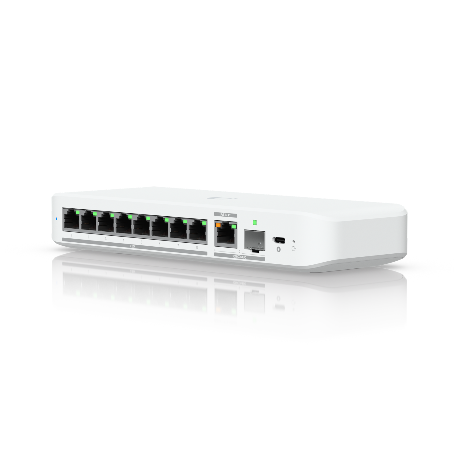 Ubiquiti | 8-port 2.5 GbE  switch,(1) 10 GbE RJ45/SFP+ 